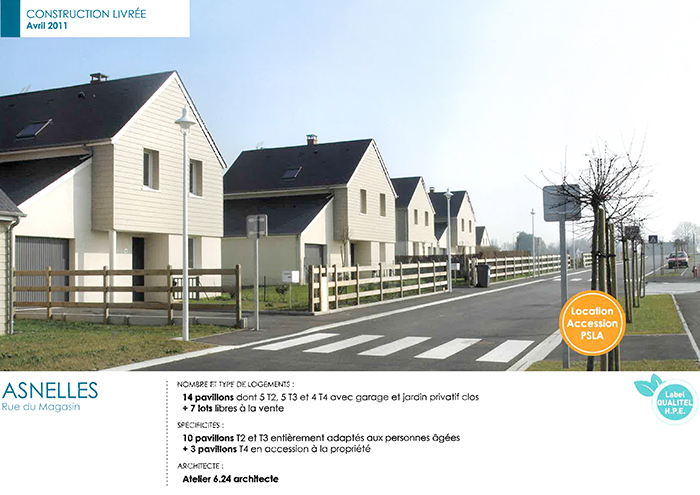Calvados Habitat - Réalisations 2011-2014 - Asnelles, 14 logements HPE