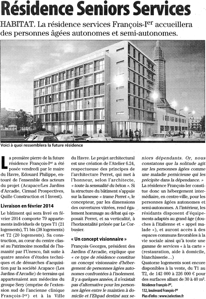 Le Havre Libre - Résidence François 1er au Havre