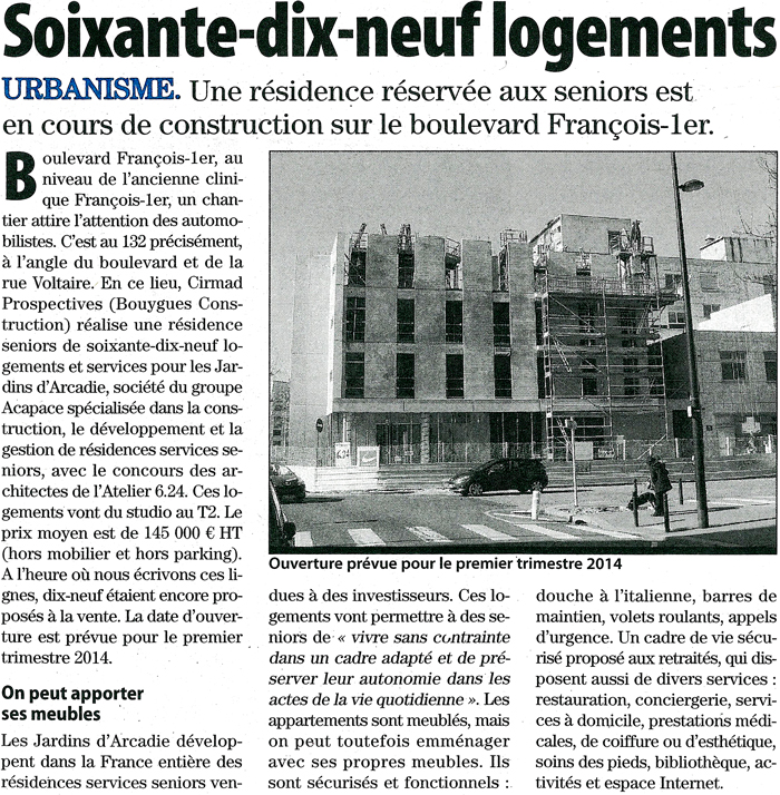 Le Havre Presse - Résidence François 1er au Havre