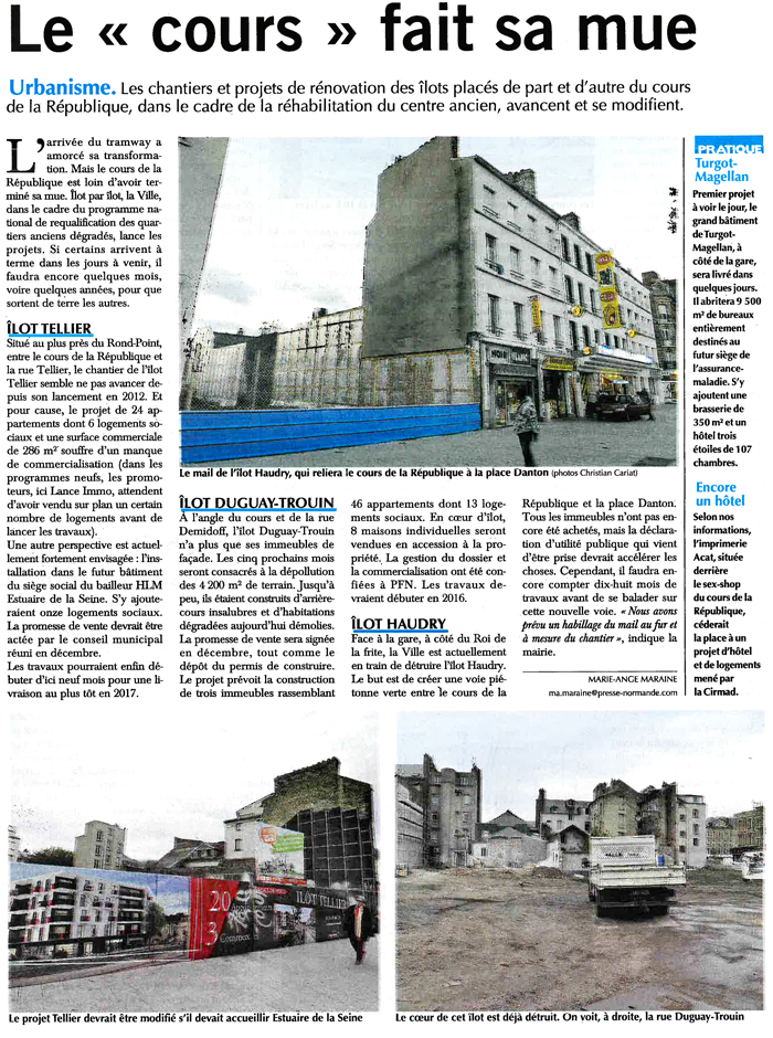 Le Havre Presse - Ilôt Tellier au Havre