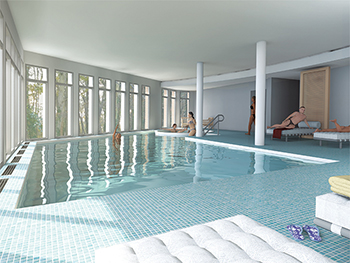 Construction d'un espace de bien-être et de six chambres de luxe - Etretat