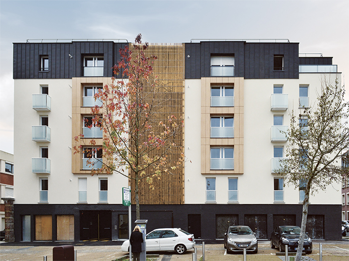 Vue depuis le parking - Résidence La Lison, 10 logements collectifs H&E