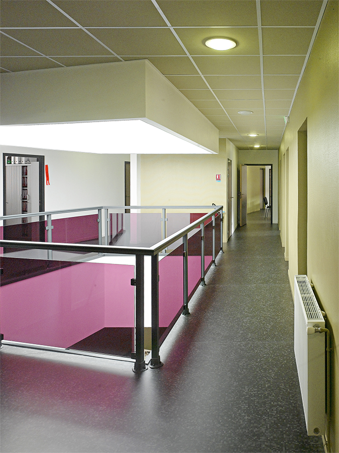 Vue intérieur - Couloir - Centre Médico-Social & épicerie sociale