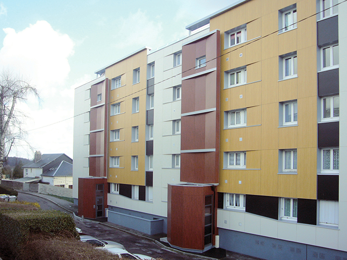 Vue principale du lotissement - Réhabilitation de 110 logements collectifs