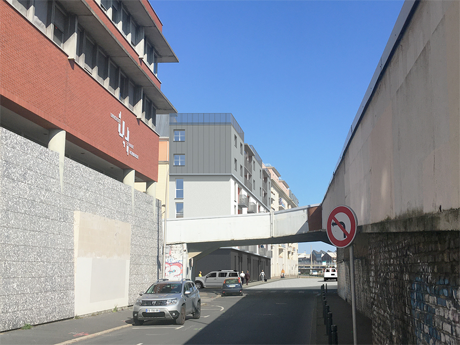 Insertion depuis la rue Philippe Lebon - 18 logements collectifs