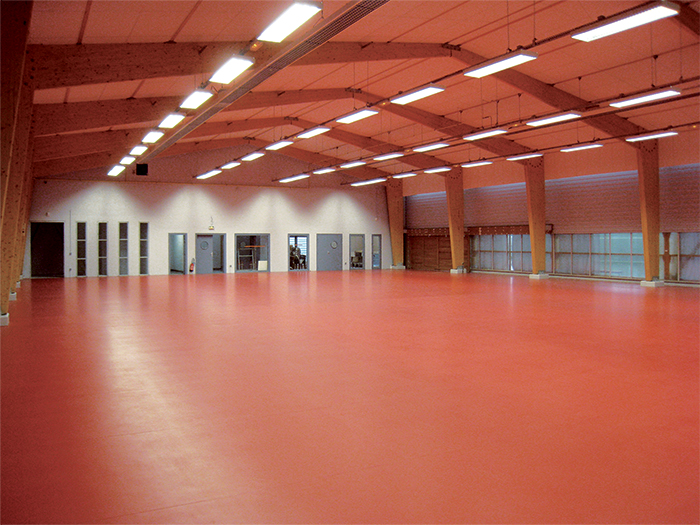 Seconde salle (extension) - Gymnase Descartes, Construction & extension d'une salle multisports