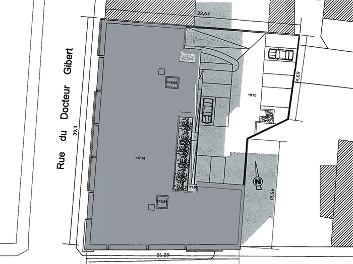 Plan Masse de l'immeuble Saint Roch - 41 appartements locatifs