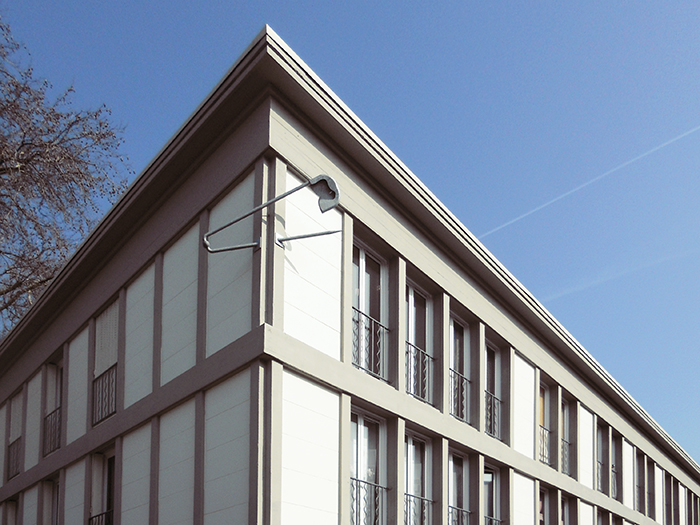 Détail Angle - Immeuble Jean Maridor, réhabilitation de logements collectifs