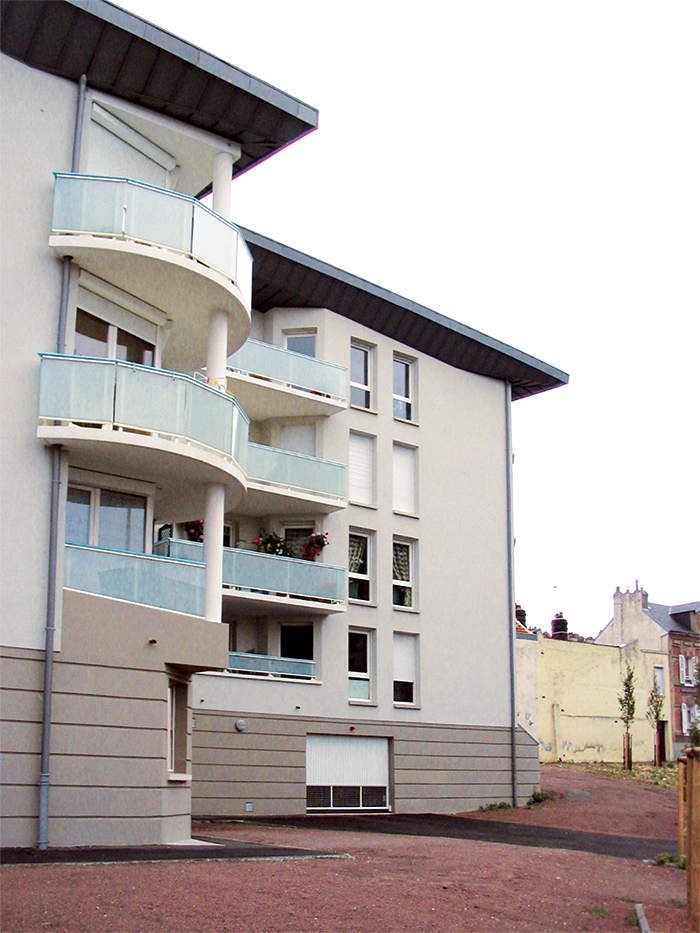 Détail des angles - Résidence Ambroise Paré, 15 logements collectifs