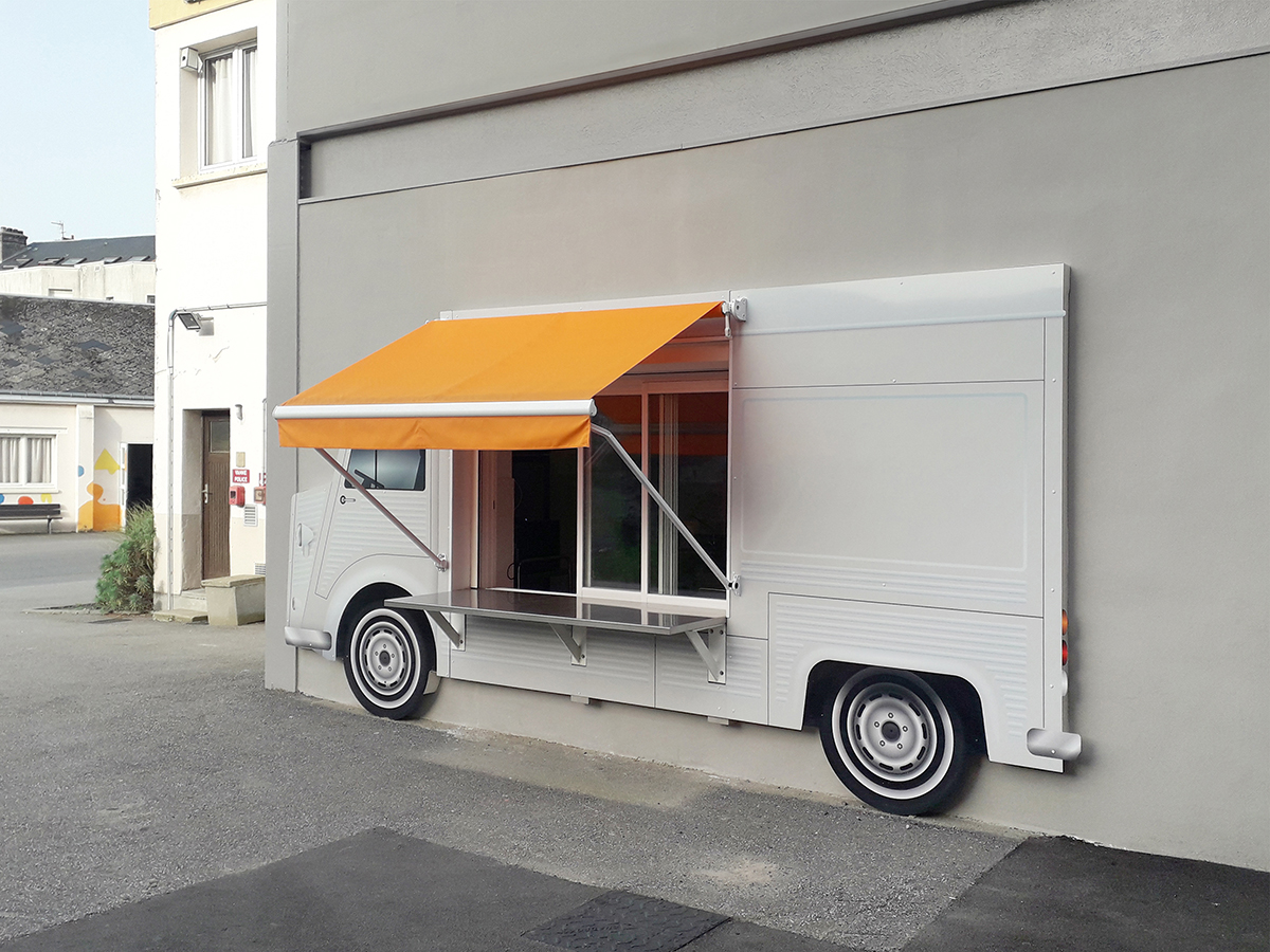 Détail du foodtruck - Démolition, Réhabilitation, Extention, Construction de bâtiments du lycée Saint Vincent de Paul