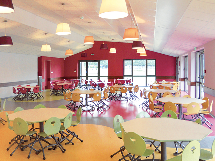 Vue intérieure - Salle des maternelles - Restaurant scolaire
