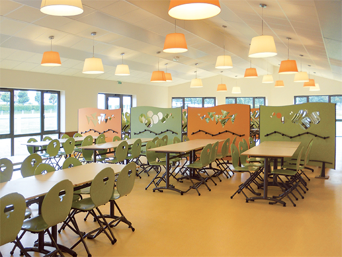 Vue intérieure - Salle des primaires - Restaurant scolaire